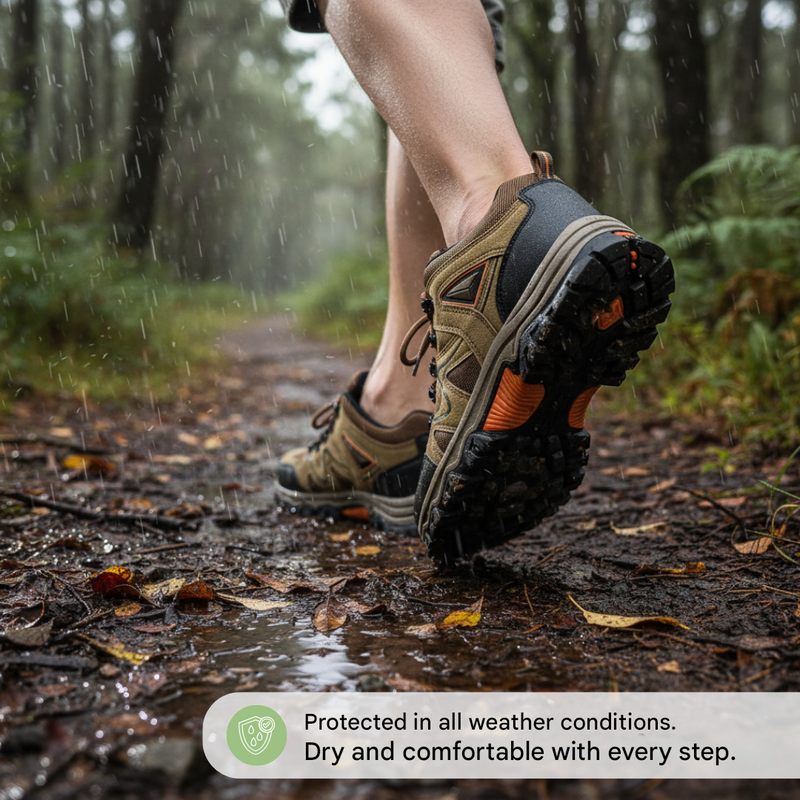 Men’s Waterproof Hiking Shoes Wide Fit Supportive Outdoor Walking Shoes – product view 5 | Great Lakes Outdoor