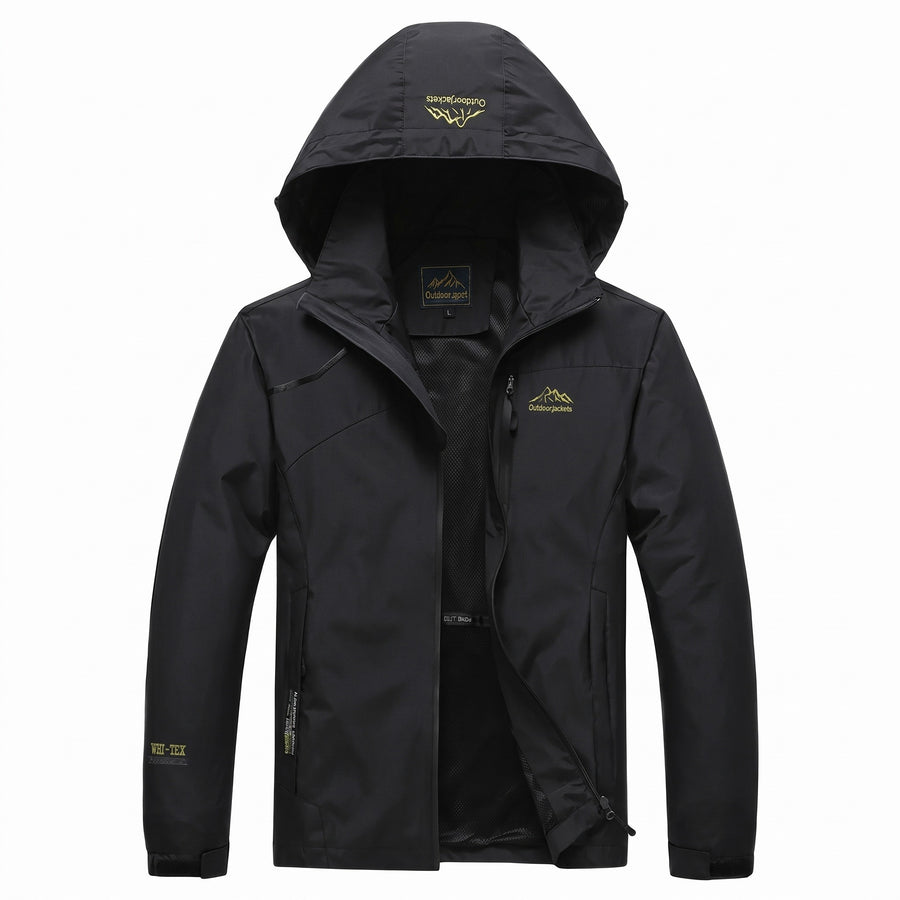 Men's Waterproof Windbreaker Breathable Adjustable Cuff Rain Jacket, product photo 6