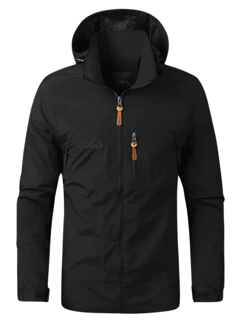 Men’s Waterproof Windproof Jacket Breathable Outdoor Spring Coat – product view 5 | Great Lakes Outdoor