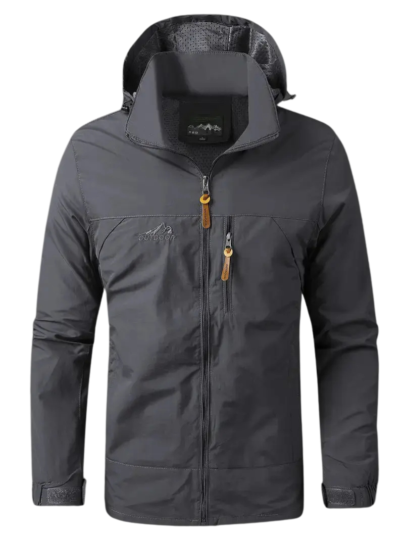 Men’s Waterproof Windproof Jacket Breathable Outdoor Spring Coat – product view 6 | Great Lakes Outdoor