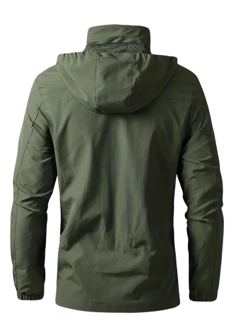Men’s Waterproof Windproof Jacket Breathable Outdoor Spring Coat – product view 7 | Great Lakes Outdoor