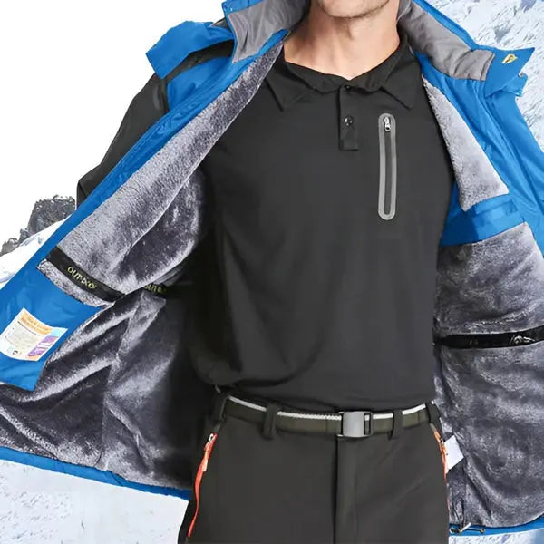 Men’s Waterproof Windproof Winter Jacket Insulated Outdoor Coat – product view 7 | Great Lakes Outdoor
