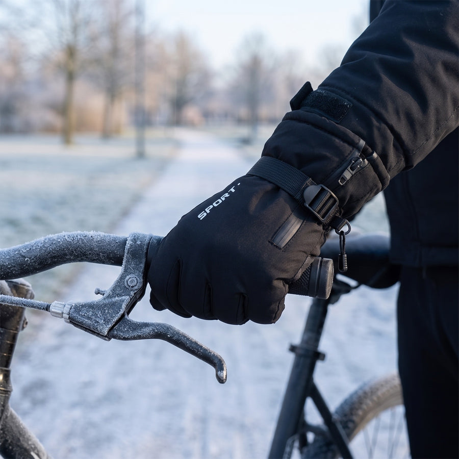Men's Waterproof Winter Gloves Thinsulate Lined Windproof Non Slip Grip, product photo 5