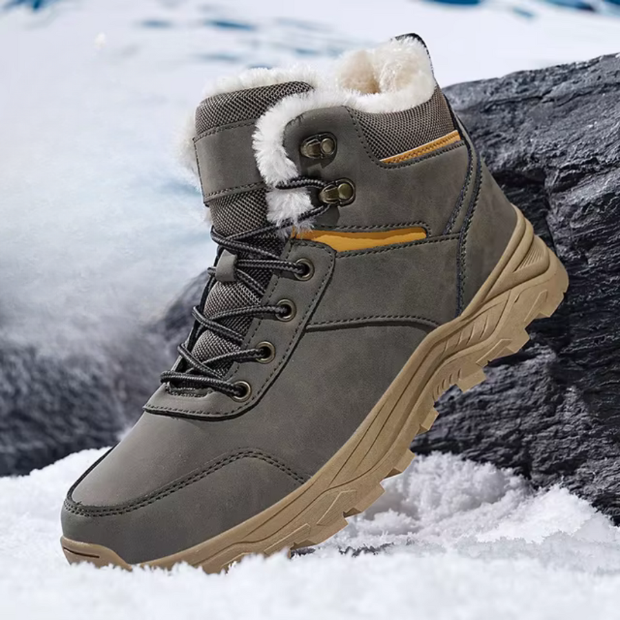 Men’s Waterproof Winter Hiking Shoes Warm Plush Lined Boots – product view 2 | Great Lakes Outdoor