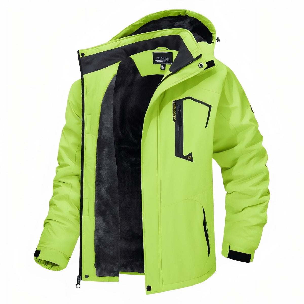 Men's Winter Hiking Jacket Waterproof Fleece Lined Trekking Coat – product view 1 | Great Lakes Outdoor
