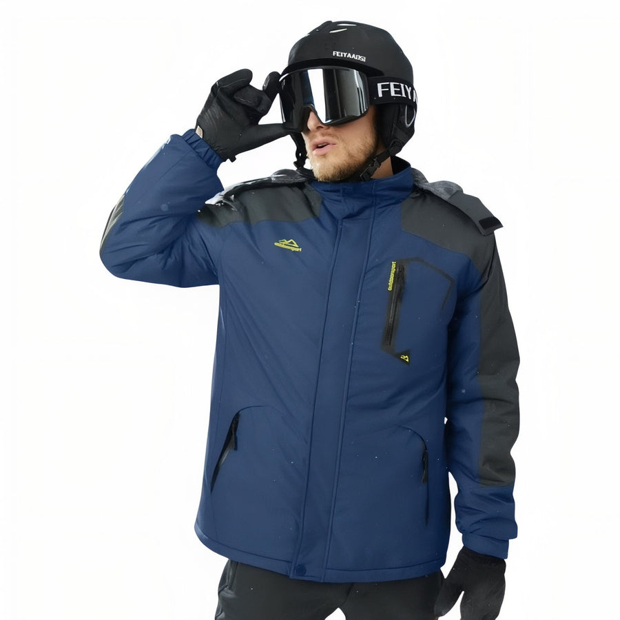 Men's Winter Hiking Jacket Waterproof Fleece Lined Trekking Coat – product view 4 | Great Lakes Outdoor