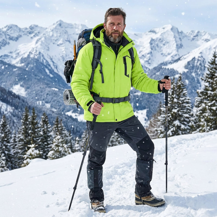 Men's Winter Hiking Jacket Waterproof Fleece Lined Trekking Coat – product view 5 | Great Lakes Outdoor