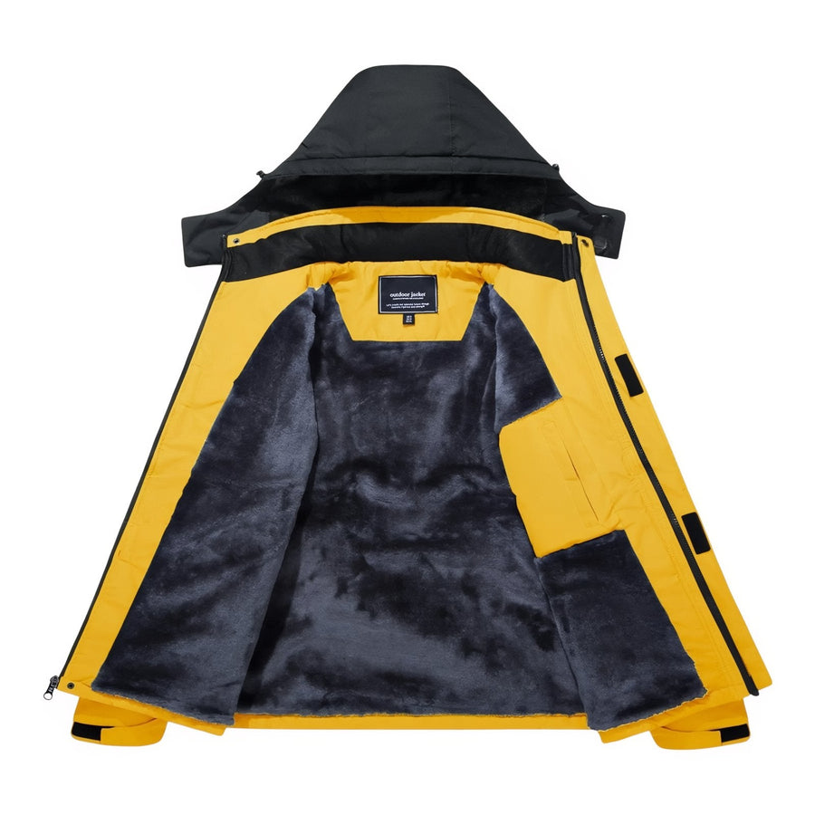 Men's Winter Hiking Jacket Waterproof Fleece Lined Trekking Coat – product view 6 | Great Lakes Outdoor