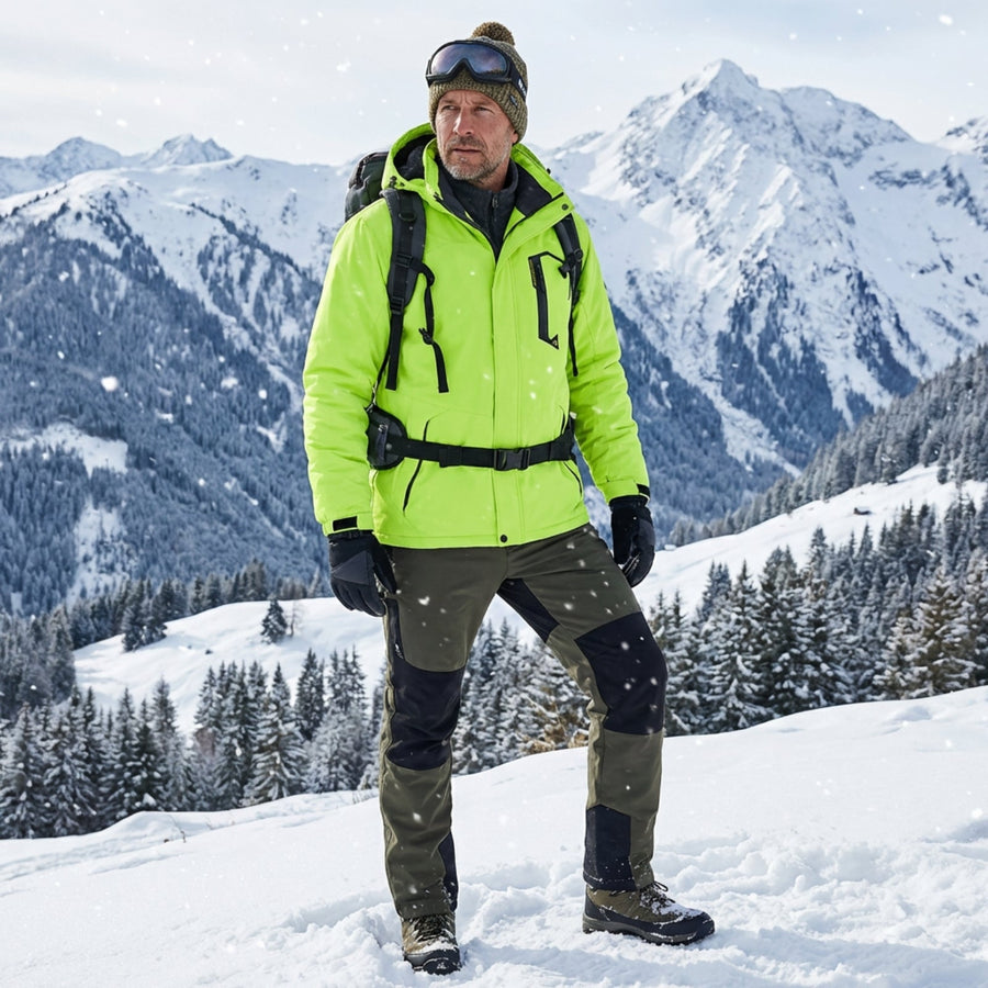 Men's Winter Hiking Jacket Waterproof Fleece Lined Trekking Coat – product view 7 | Great Lakes Outdoor