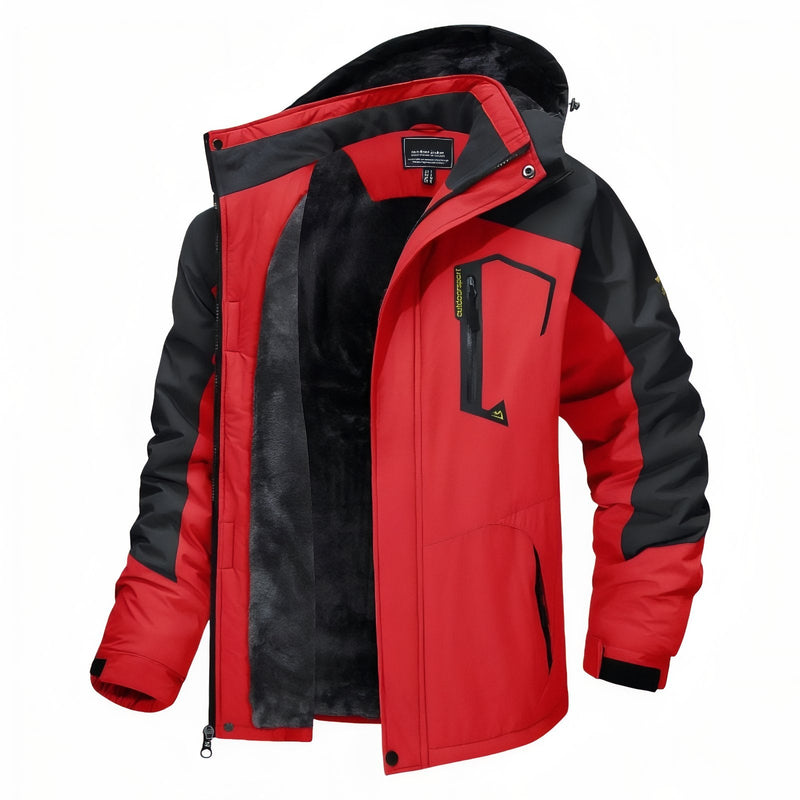 Men's Winter Hiking Jacket Waterproof Fleece Lined Trekking Coat – product view 16 | Great Lakes Outdoor