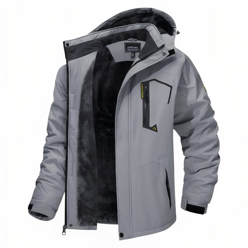 Men's Winter Hiking Jacket Waterproof Fleece Lined Trekking Coat – product view 17 | Great Lakes Outdoor