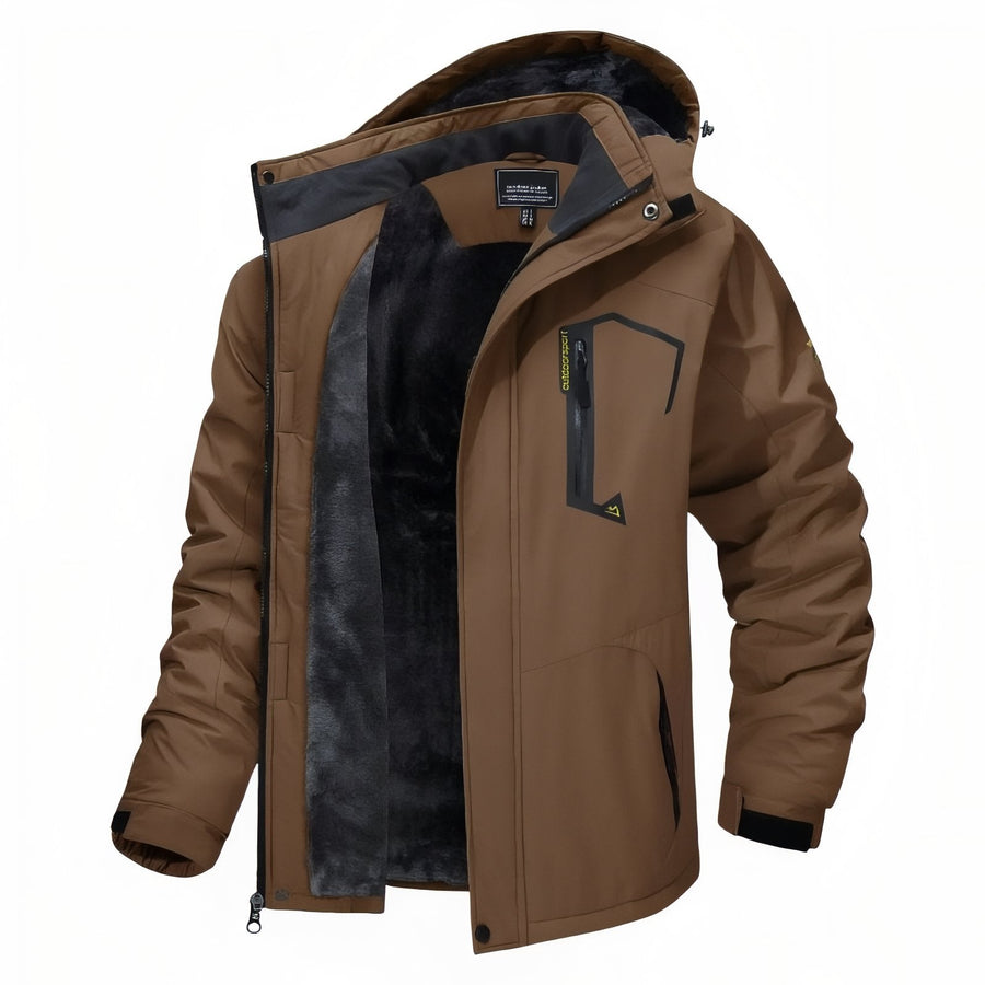 Men's Winter Hiking Jacket Waterproof Fleece Lined Trekking Coat – product view 20 | Great Lakes Outdoor