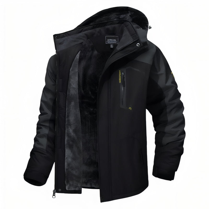 Men's Winter Hiking Jacket Waterproof Fleece Lined Trekking Coat – product view 21 | Great Lakes Outdoor