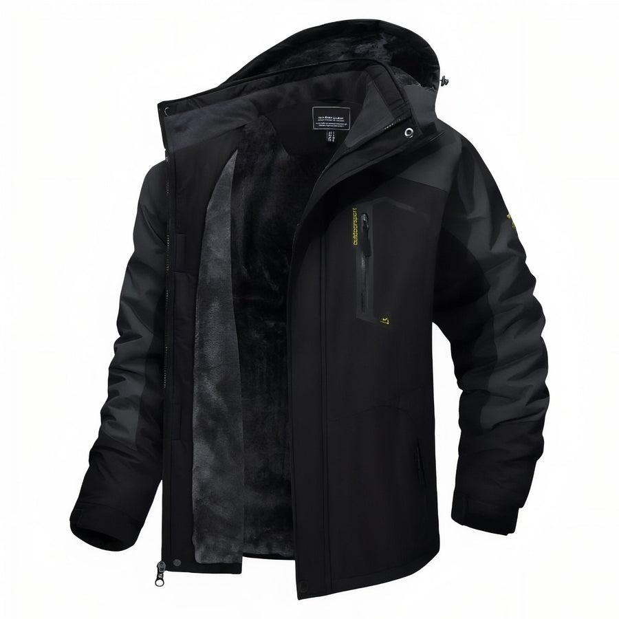 Men's Winter Hiking Jacket Waterproof Fleece Lined Trekking Coat – product view 21 | Great Lakes Outdoor