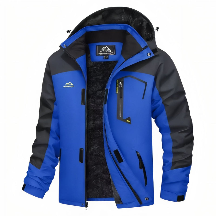 Men's Winter Hiking Jacket Waterproof Fleece Lined Trekking Coat – product view 22 | Great Lakes Outdoor