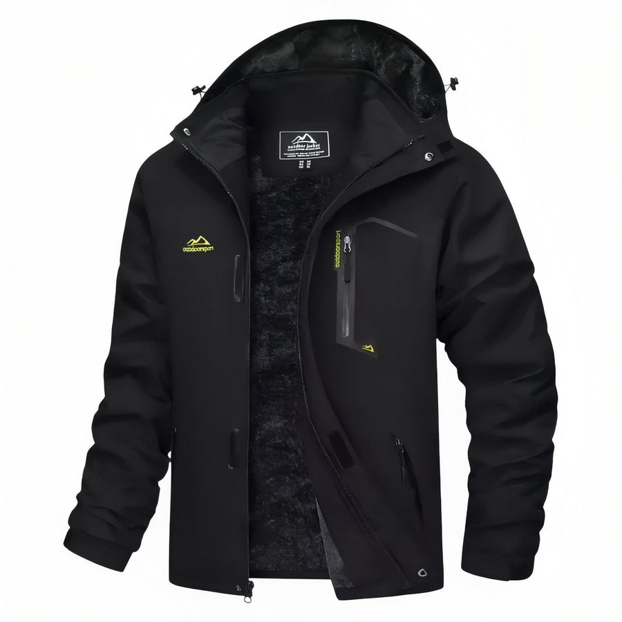Men's Winter Hiking Jacket Waterproof Fleece Lined Trekking Coat – product view 23 | Great Lakes Outdoor