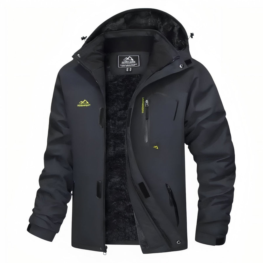 Men's Winter Hiking Jacket Waterproof Fleece Lined Trekking Coat – product view 24 | Great Lakes Outdoor