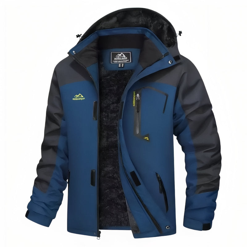 Men's Winter Hiking Jacket Waterproof Fleece Lined Trekking Coat – product view 25 | Great Lakes Outdoor