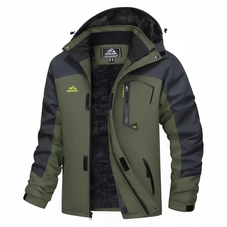 Men's Winter Hiking Jacket Waterproof Fleece Lined Trekking Coat – product view 26 | Great Lakes Outdoor