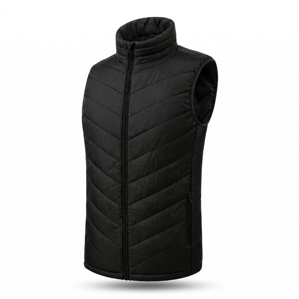 Men's USB Heated Vest 28 Heating Zones Quilted Winter Body Warmer