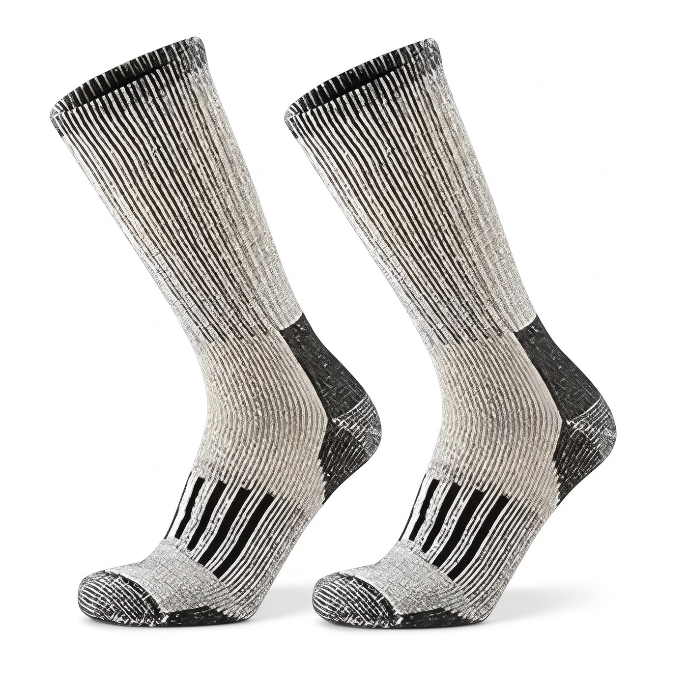 Merino Wool Hiking Socks Warm Odor Resistant Cushioned Calf Height, product photo 1
