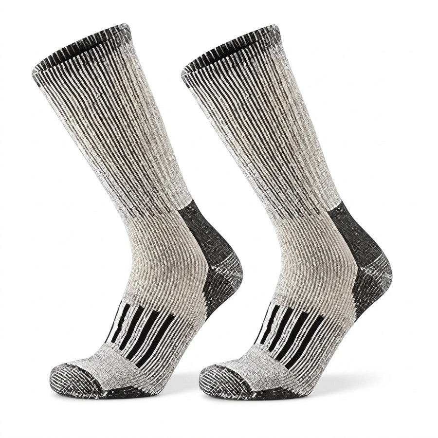 Merino Wool Hiking Socks Warm Odor Resistant Cushioned Calf Height, product photo 1