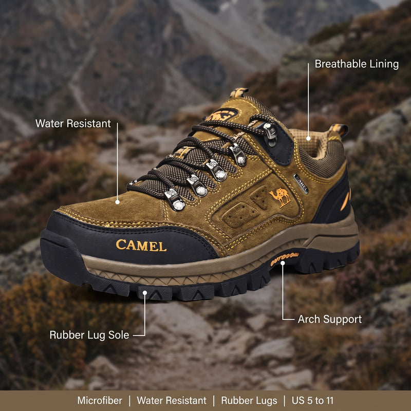 Microfiber Hiking Boots Water Resistant Breathable Trail Shoes, product photo 2