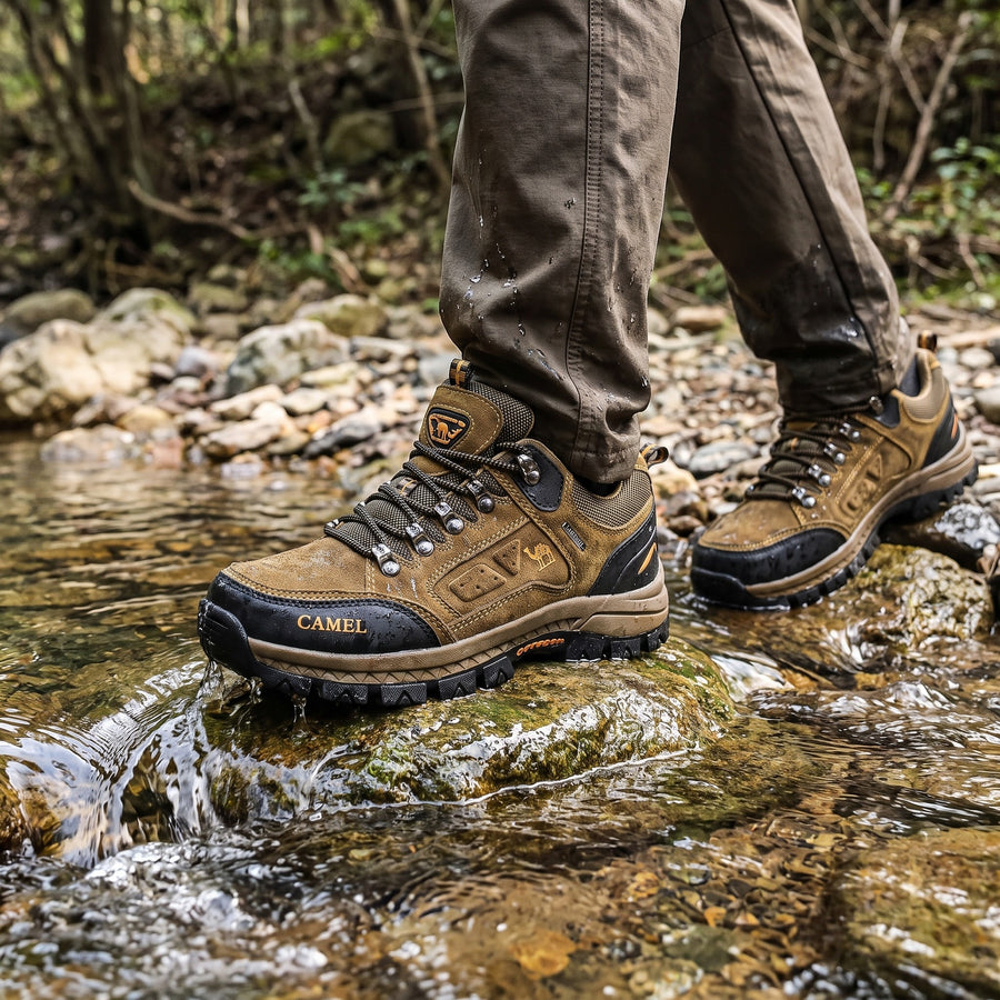 Microfiber Hiking Boots Water Resistant Breathable Trail Shoes, product photo 5