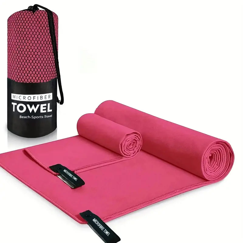 Microfiber Travel Towel Set Quick Dry Lightweight 2 Pack Towels – product view 3 | Great Lakes Outdoor