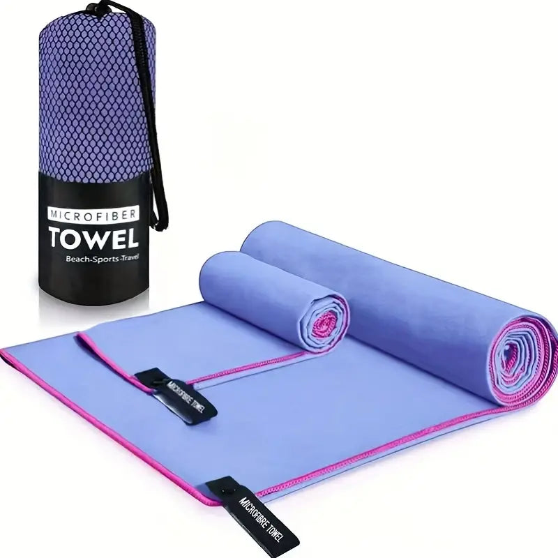 Microfiber Travel Towel Set Quick Dry Lightweight 2 Pack Towels – product view 4 | Great Lakes Outdoor