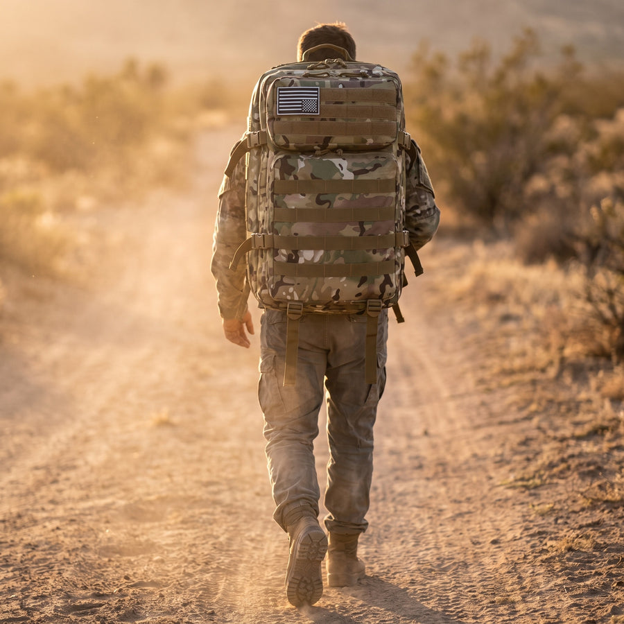Military Backpack 45L MOLLE 600D Nylon 5 Pocket Tactical Rucksack, product photo 3