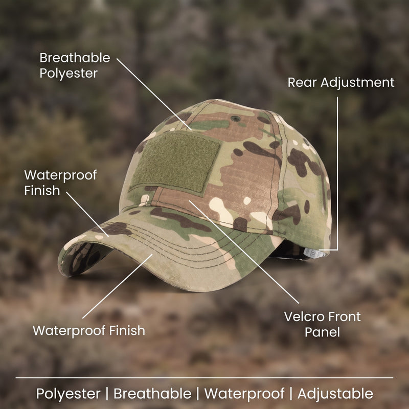 Military Cap Camouflage Adjustable Breathable Waterproof Polyester, product photo 2