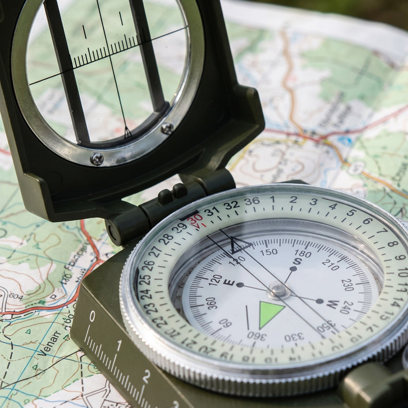 Military Compass Waterproof Shockproof Zinc Aluminum Alloy Sighting, product photo 4