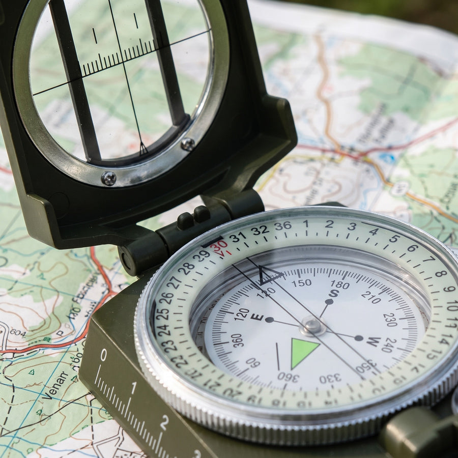 Military Compass Waterproof Shockproof Zinc Aluminum Alloy Sighting, product photo 4