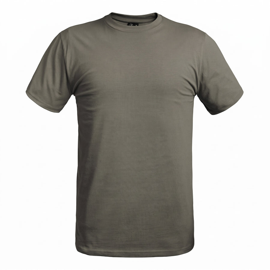 Military T Shirt Men 100% Cotton Olive Green Tactical Short Sleeve, product photo 1