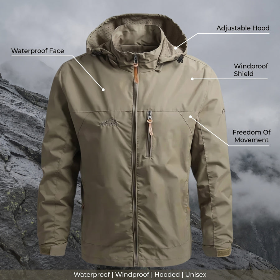 Mountain Hiking Jacket Waterproof Windproof Unisex Outdoor Shell, product photo 2