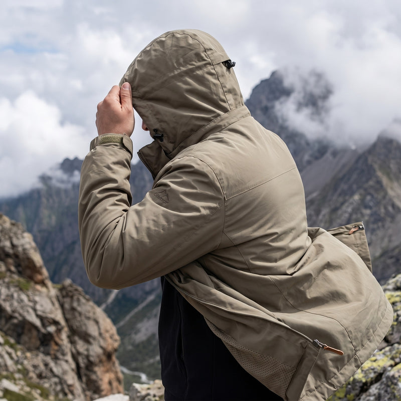 Mountain Hiking Jacket Waterproof Windproof Unisex Outdoor Shell, product photo 5