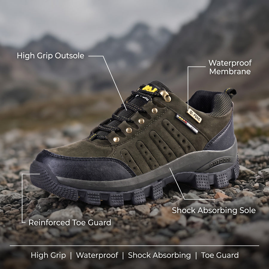Mountain Hiking Shoes Waterproof Non Slip Cushioned Toe Guard Trail, product photo 2