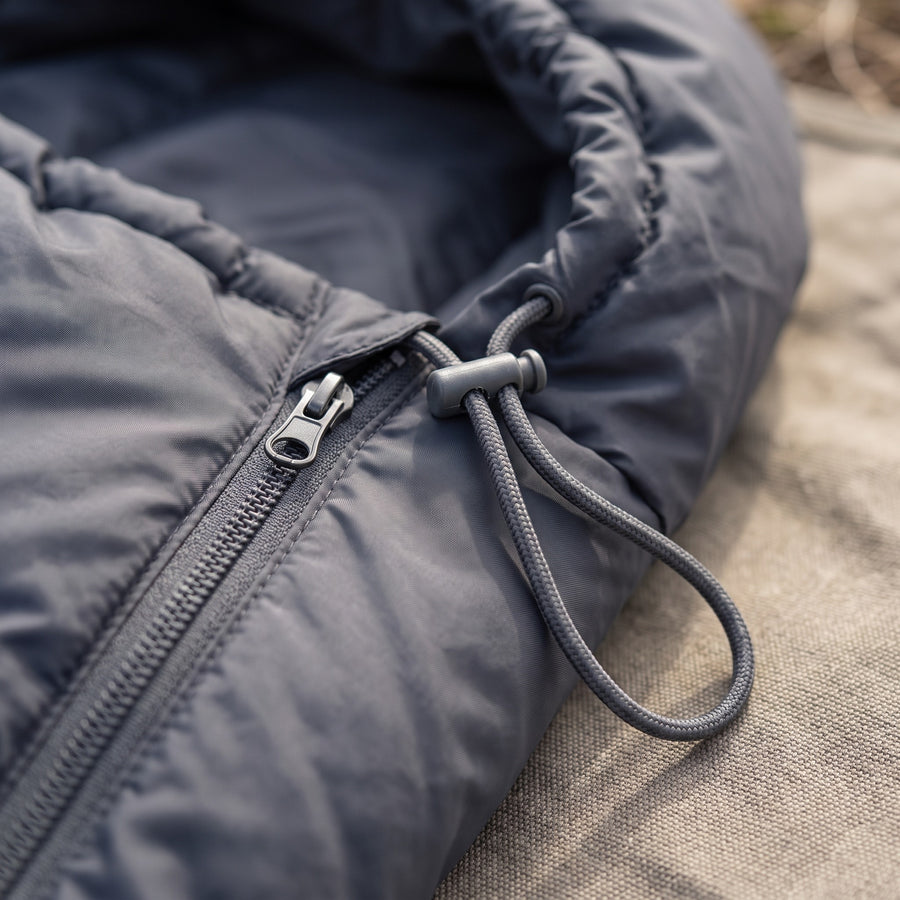 Multi Use Sleeping Bag Hooded Drawcord Rectangular All Season, product photo 4
