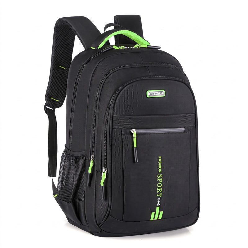 Nylon Laptop Backpack Quilted Sleeve Large Capacity Travel Daypack, product photo 6