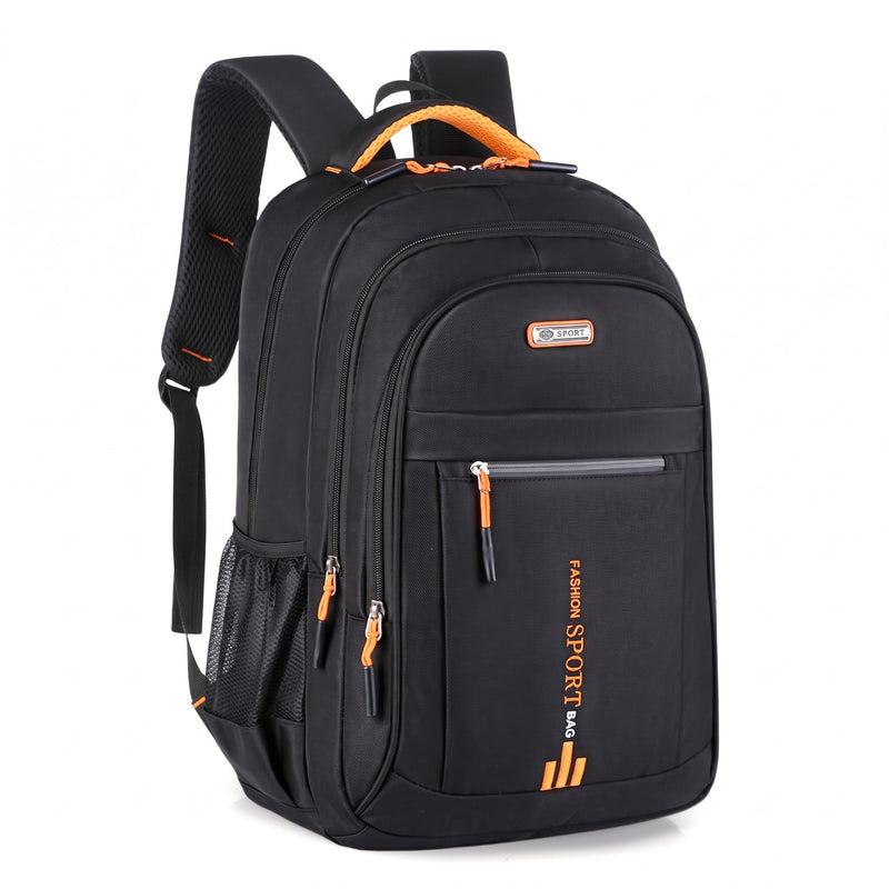 Nylon Laptop Backpack Quilted Sleeve Large Capacity Travel Daypack, product photo 8