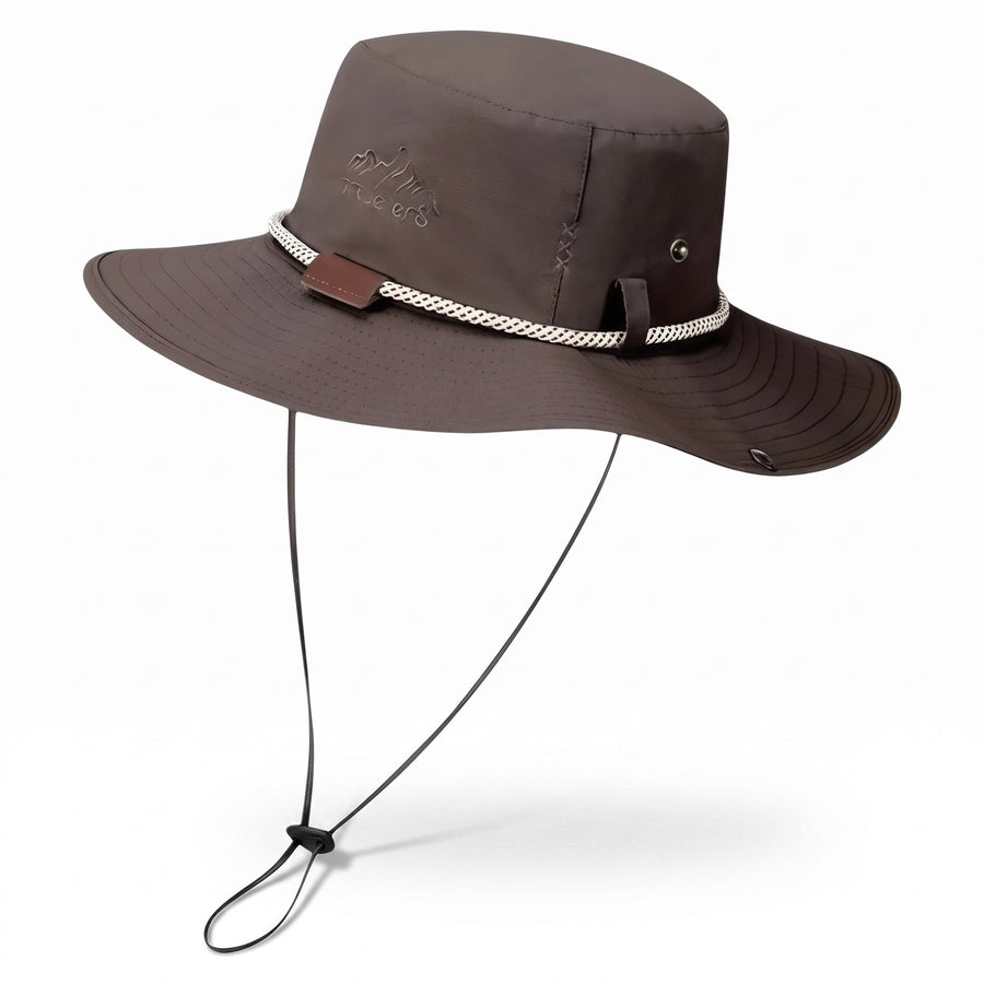 Packable Rain Hat Wide Brim Mesh Lined Quick Dry Unisex Outdoor, product photo 1