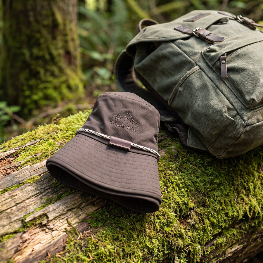 Packable Rain Hat Wide Brim Mesh Lined Quick Dry Unisex Outdoor, product photo 5