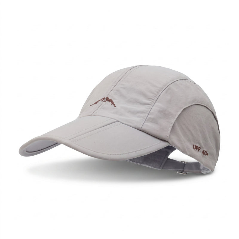Packable Sports Cap Men Nylon Quick Dry Water Repellent Long Visor, product photo 7