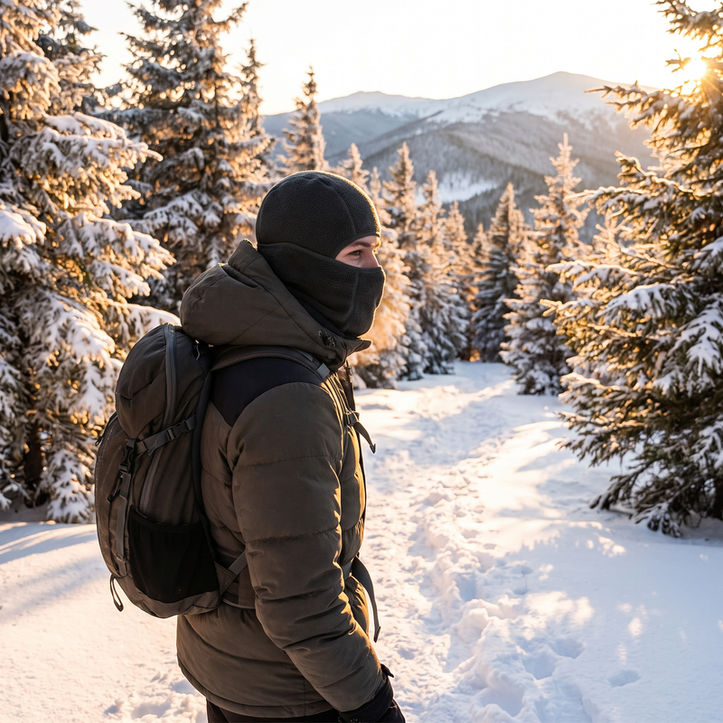 Polar Fleece Balaclava – Windproof Face Mask – product view 2 | Great Lakes Outdoor