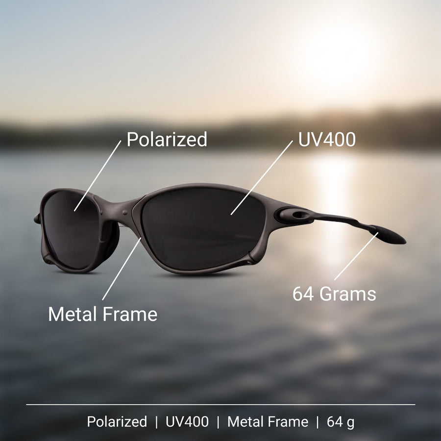 Polarized Fishing Sunglasses UV400 Metal Frame Anglers Eyewear, product photo 2