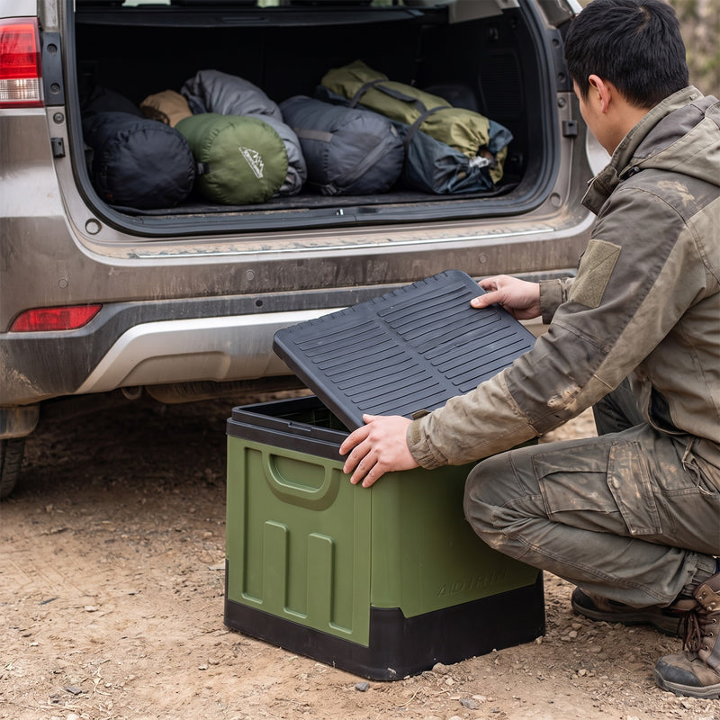 Portable Camping Toilet Folding 5 Gallon Bucket Seat Waste Bin, product photo 5