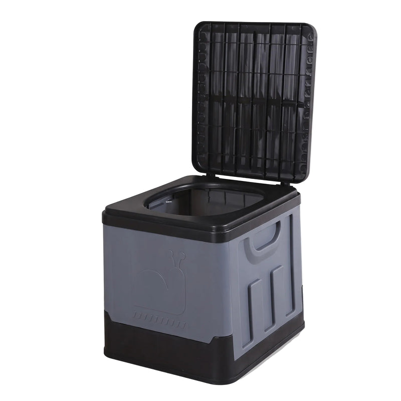 Portable Camping Toilet Folding 5 Gallon Bucket Seat Waste Bin, product photo 6