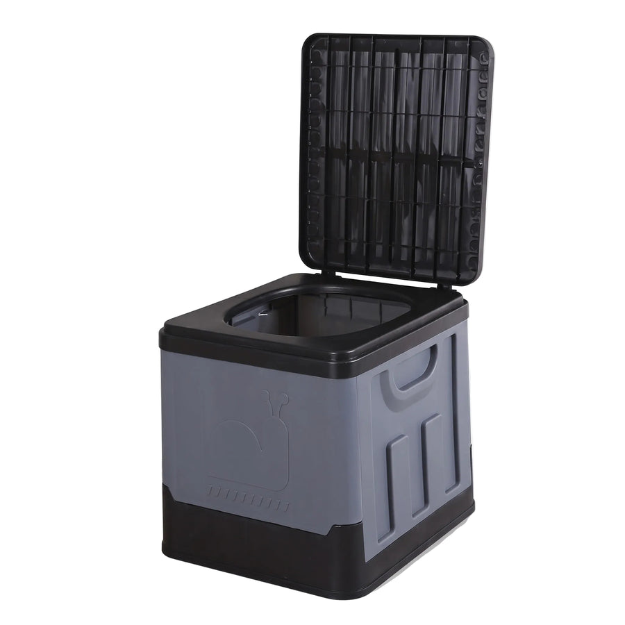 Portable Camping Toilet Folding 5 Gallon Bucket Seat Waste Bin, product photo 6