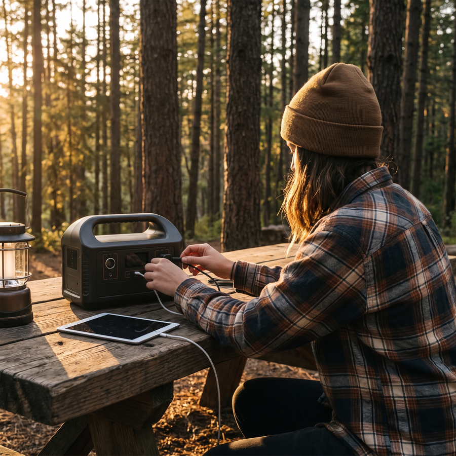 Portable Power Station – Emergency Backup Battery – product view 2 | Great Lakes Outdoor